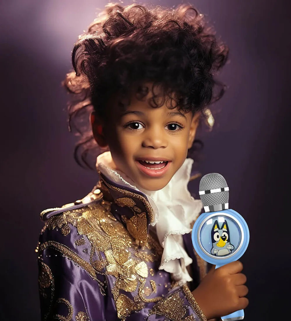 OTL Musikinstrumenter>Mikrofon - BLUEY - LED - Wireless Karaoke - Blå