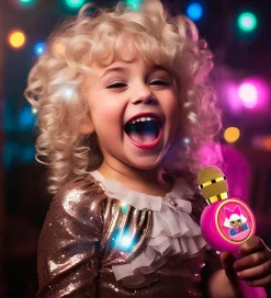 OTL Musikinstrumenter|Mikrofon - LED - Karaoke - LOL Surprise - Pink/Guld