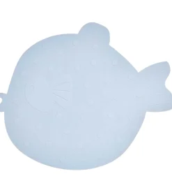 OYOY Badekar Og Bademåtter>Bademåtte - Silikone - Little Finn - Dusty Blue