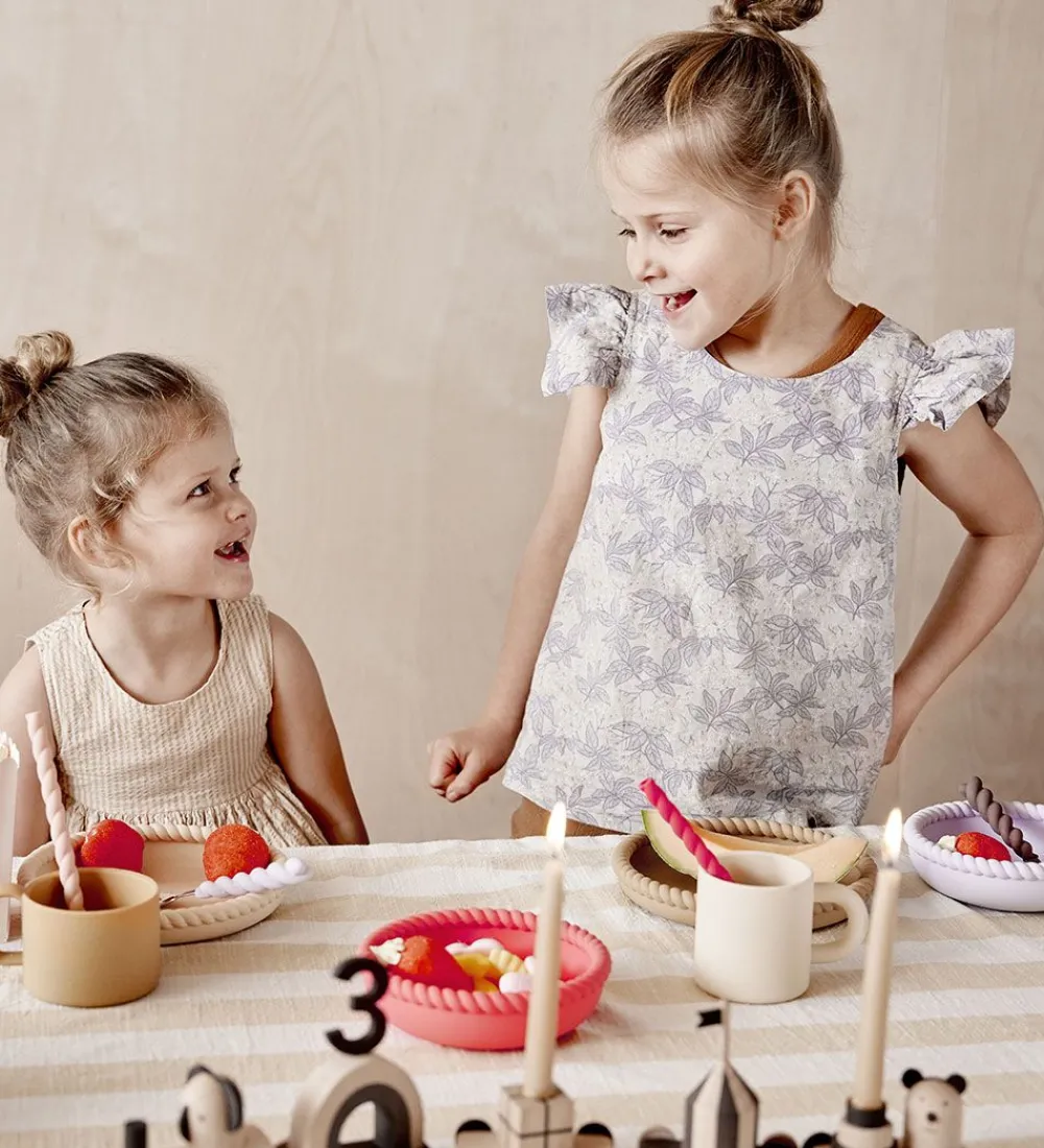 Børn OYOY Spisesæt|Børnebestik>Bestik - Silikone - 3 dele - Mellow Cutlery - Lavender/Vani