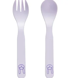 Børn OYOY Børnebestik|Børnebestik - Bioplast - 2 Dele - Pullo - Lavender