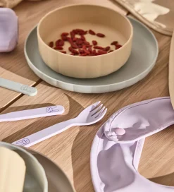 Børn OYOY Børnebestik|Børnebestik - Bioplast - 2 Dele - Pullo - Lavender