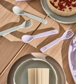 Børn OYOY Børnebestik|Børnebestik - Bioplast - 2 Dele - Pullo - Pale Mint