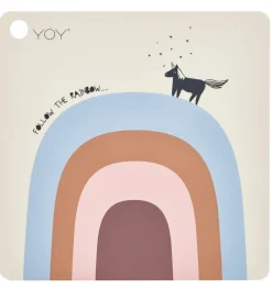 OYOY Dækkeservietter|Dækkeserviet - Follow The Rainbow - Beige