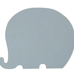 OYOY Dækkeservietter|Dækkeserviet - Henry Elefant - Støvet Blå