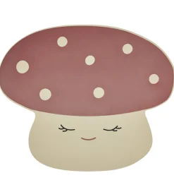 OYOY Dækkeservietter|Dækkeserviet - Mushroom - Off White/Red