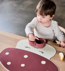 OYOY Dækkeservietter|Dækkeserviet - Mushroom - Off White/Red