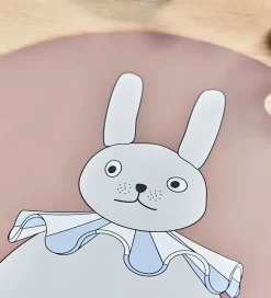 OYOY Dækkeservietter|Dækkeserviet - Silikone - Rabbit Pompom - Clay