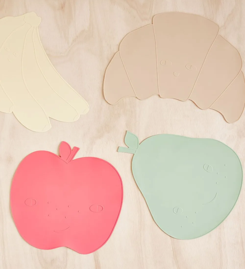 OYOY Dækkeservietter|Dækkeserviet - Silikone - Placemat - Croissant