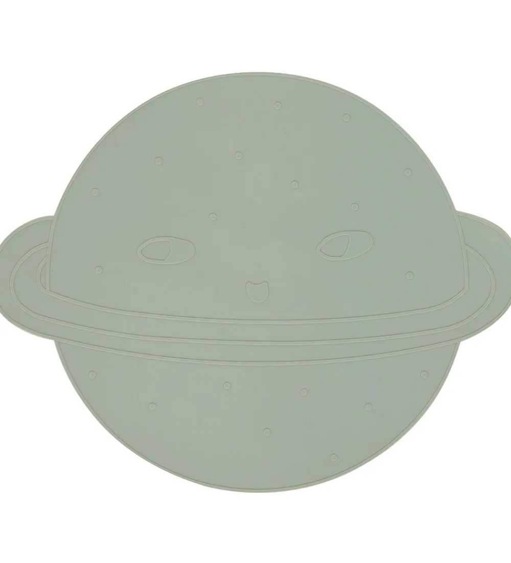 OYOY Dækkeservietter|Dækkeserviet - Silikone - Planet - Pale Mint