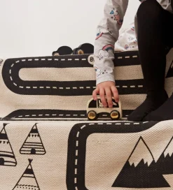 OYOY Gulvtæpper>Gulvtæppe - 180x70 cm - Adventure - Råhvid