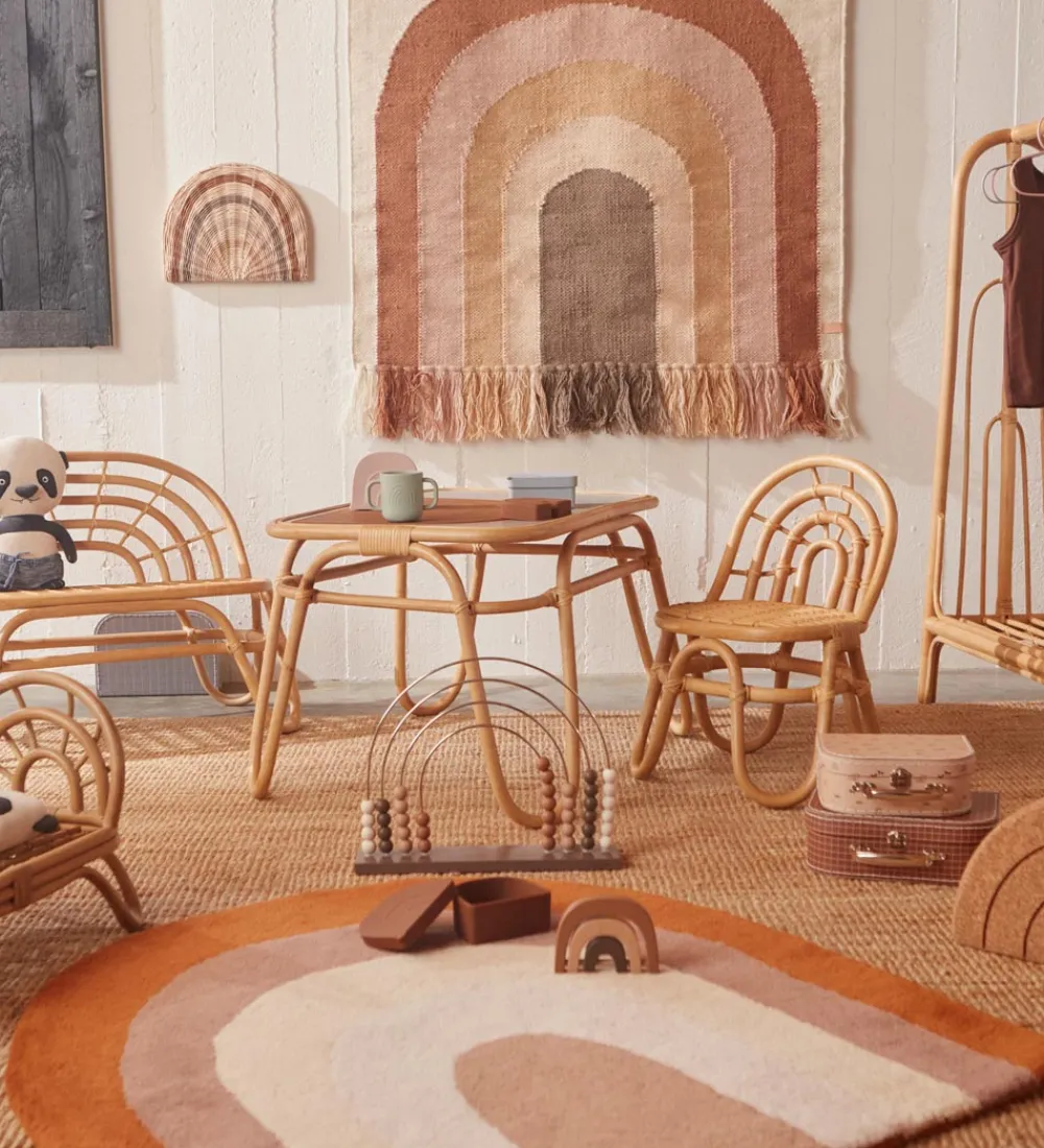 OYOY Gulvtæpper|Gulvtæppe - 88x90 cm - Rainbow - Choko
