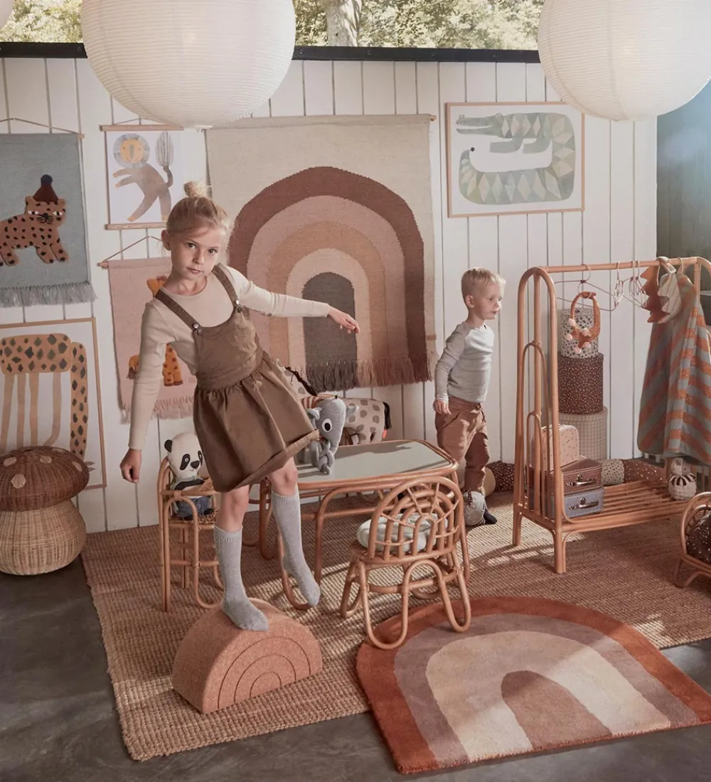 OYOY Gulvtæpper|Gulvtæppe - 88x90 cm - Rainbow - Choko