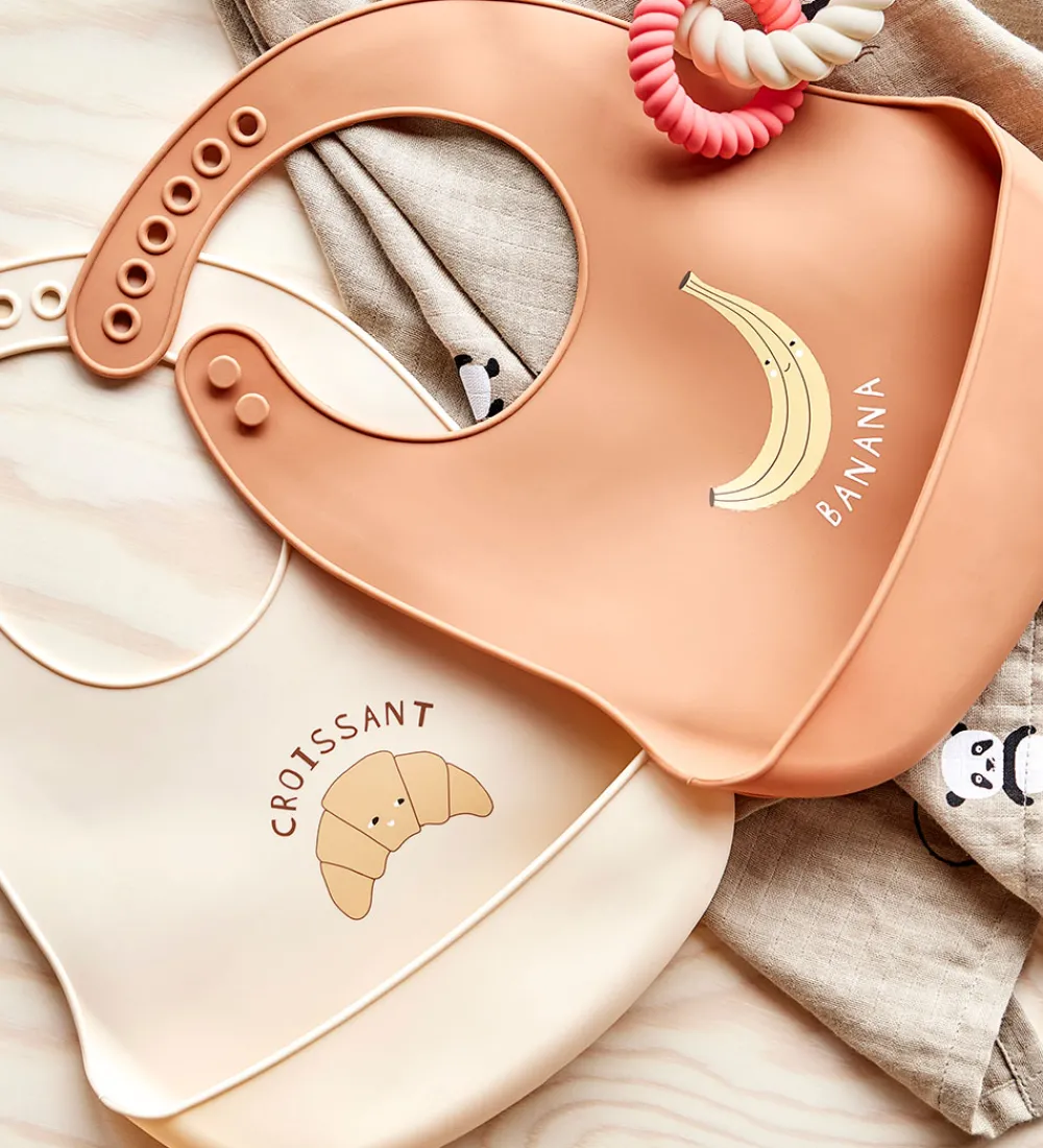 OYOY Hagesmække|Hagesmække - Silikone - 2 stk. - Yummy - Caramel/Butter