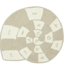 OYOY Gulvtæpper|Hinketæppe - Nautilus - 112x100 cm - Clay/Off White