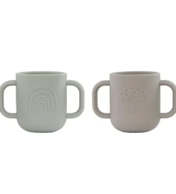 OYOY Kop Og Tudekop>Kopper - Silikone - 2-pak - Kappu - Clay/Pale Mist