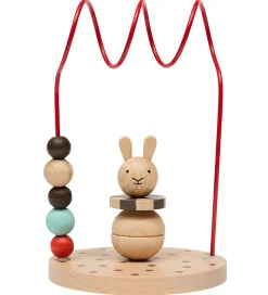 OYOY Aktivitetslegetøj>Kugleramme - Circus Rabbit - Træ - Nature/Cherry Red