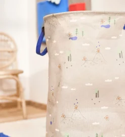 OYOY Kurve|Opbevaring>Opbevaringskurv - Foxy - Large - Beige/Blå