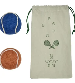 OYOY Gribelegetøj|Bolde|Rangle - Tennisbolde - Apricot / Blue