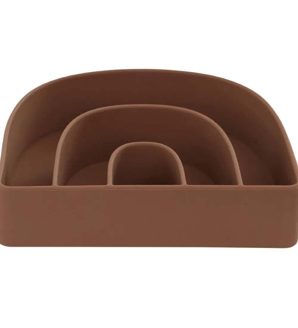 OYOY Skåle|Tallerken & Skål - Silikone - Rainbow - Rose/Fudge