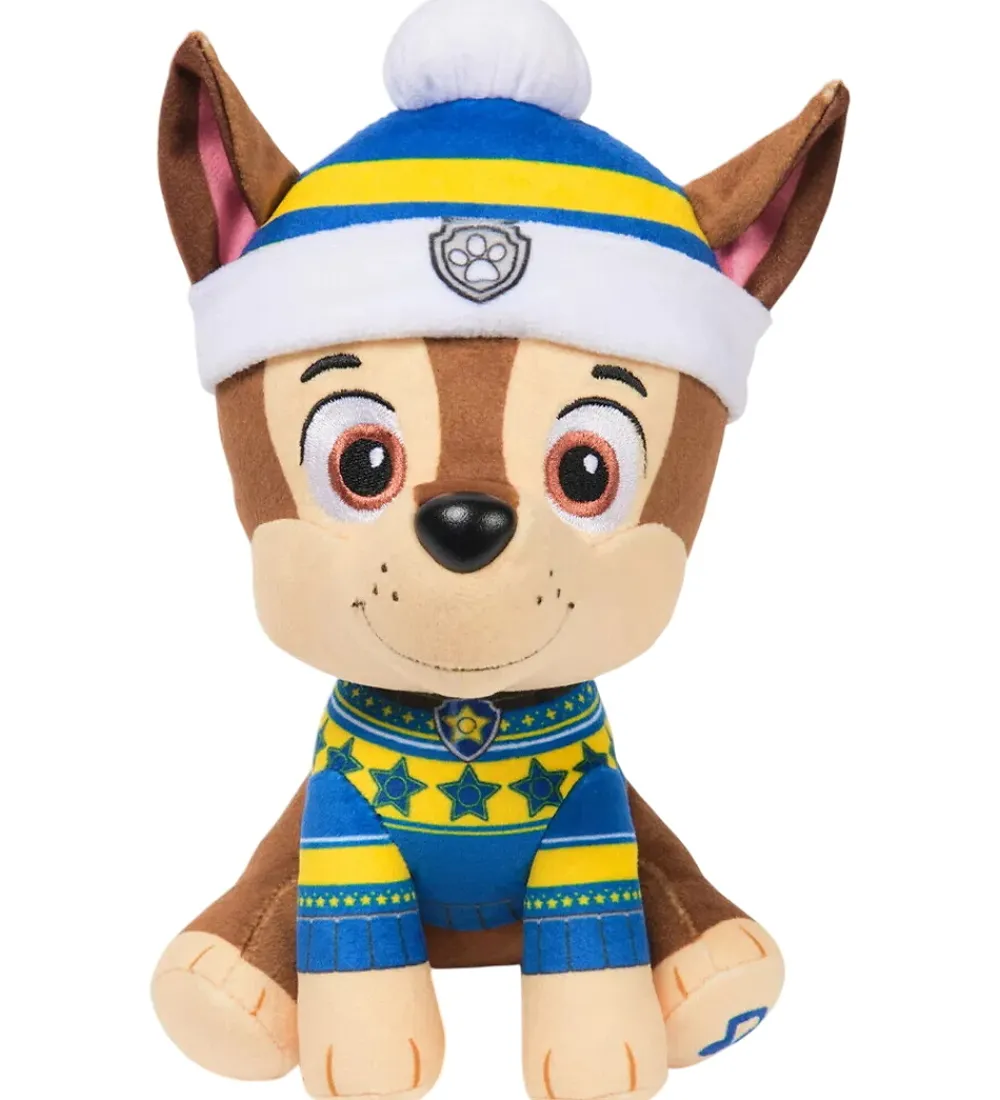 Paw Patrol Bamser>Bamse m. Lyd - Holiday Music - 20 cm - Chase