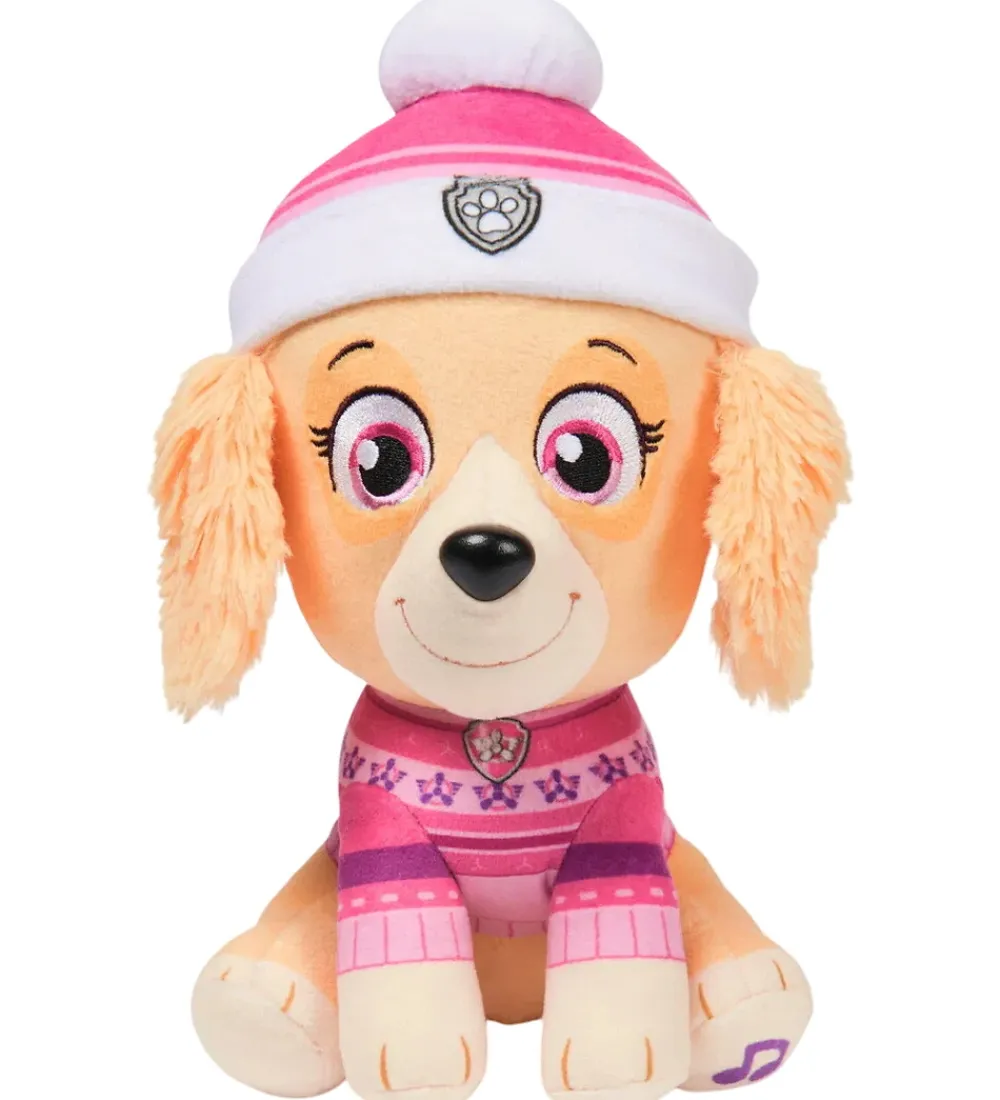 Paw Patrol Bamser|Bamse m. Lyd - Holiday Music - 20 cm - Skye