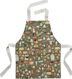 Petit Jour Paris Forklæder|Forklæde - Coated - Army Grøn m. Fantasi