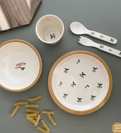 Petit Jour Paris Spisesæt>Spisesæt - 5 Dele - Melamin - Cherry