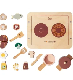 Petit Monkey Legekøkken Og Legemøbel>Legekøkken - 17 Dele - Træ