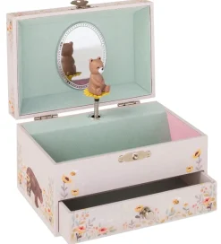 Petit Monkey Smykkeskrin|Smykker|Musikbox Bear - Swan Lake
