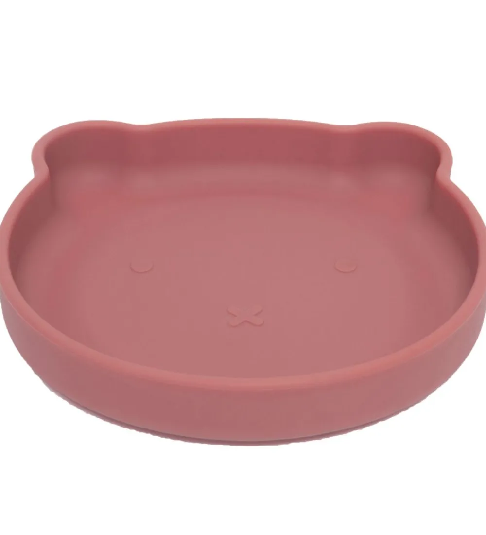 Petit Monkey Tallerkener|Tallerken m. Sugekop - Silikone - Bear - Mahogany R