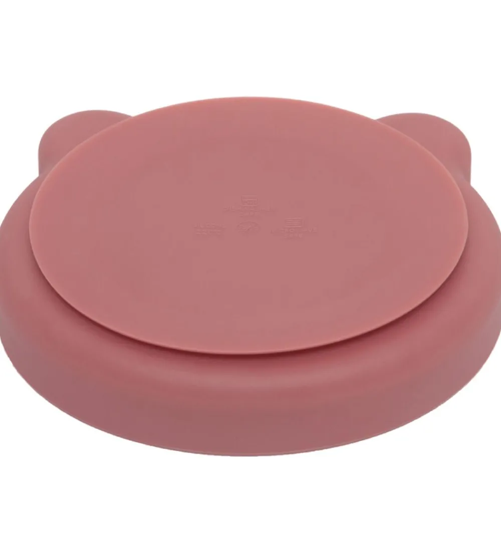 Petit Monkey Tallerkener|Tallerken m. Sugekop - Silikone - Bear - Mahogany R