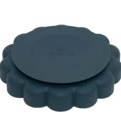 Petit Monkey Tallerkener>Tallerken m. Sugekop - Silikone - Lion - Balsam Blu