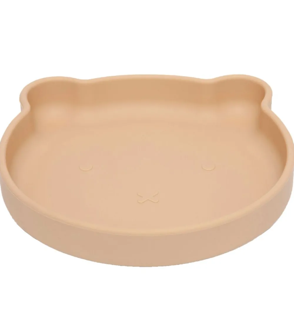 Petit Monkey Tallerkener>Tallerken m. Sugekop - Silikone - Bear - Honey