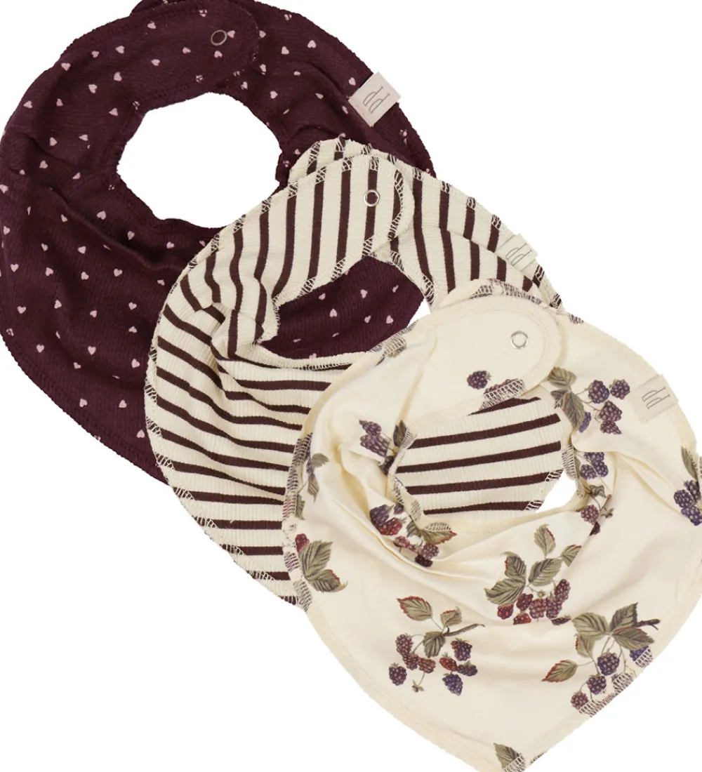 Petit Piao Savlesmække>Savlesmække - Rib - Modal - 3-pak - Black Berry