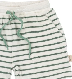 Børn Petit Piao Shorts Og Knickers>Sweatshorts - Frotté - Pocket - Off white/green