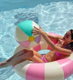 Petites Pommes Strandlegetøj|Badebold - 45 cm - Otto - Menthe/Violet/Pink