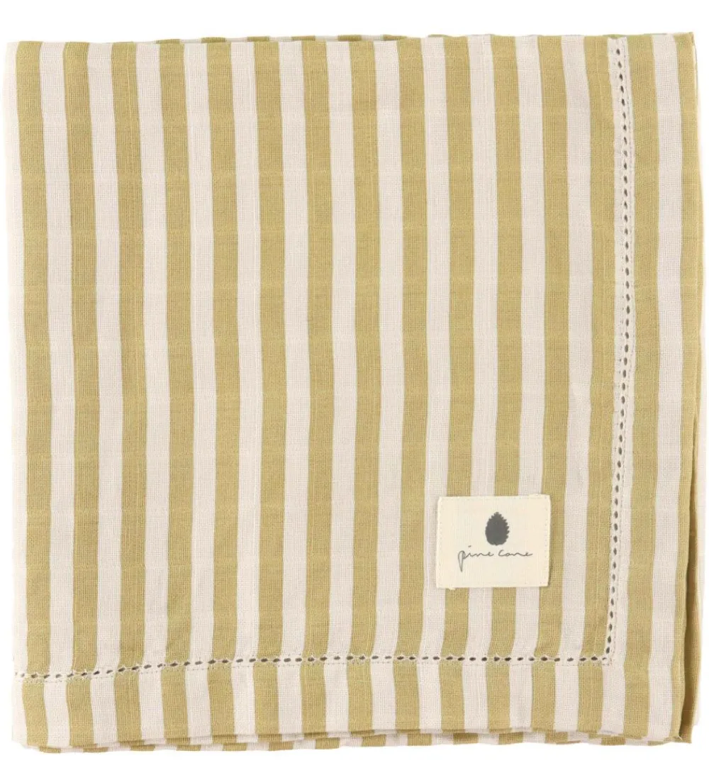 Pine Cone Babysvøb|Babysvøb - 120x120 cm - Björk - Mustard Stripe