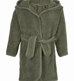 Børn Pippi Baby Badekåber>Badekåbe - Deep Lichen Green m. Drage