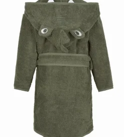 Børn Pippi Baby Badekåber>Badekåbe - Deep Lichen Green m. Drage