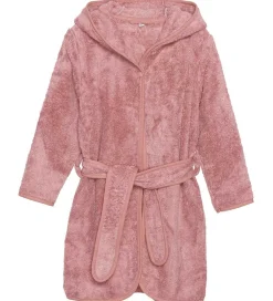 Børn Pippi Baby Badekåber|Badekåbe - Old Rose m. Ører