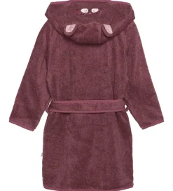 Børn Pippi Baby Badekåber|Badekåbe - Old Rose m. Kat