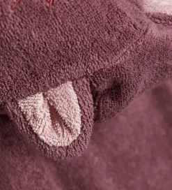 Børn Pippi Baby Badekåber|Badekåbe - Old Rose m. Kat