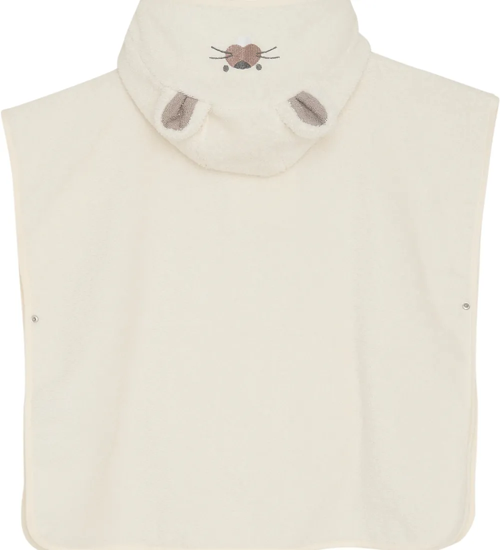 Pippi Baby Babyhåndklæde- Og Poncho|Håndklæder|Badeponcho - Egret