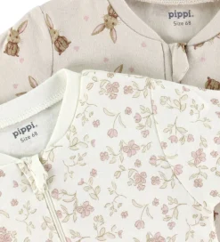 Børn Pippi Baby Heldragter|Heldragter - Natdragter - 2-pak - Violet Ice