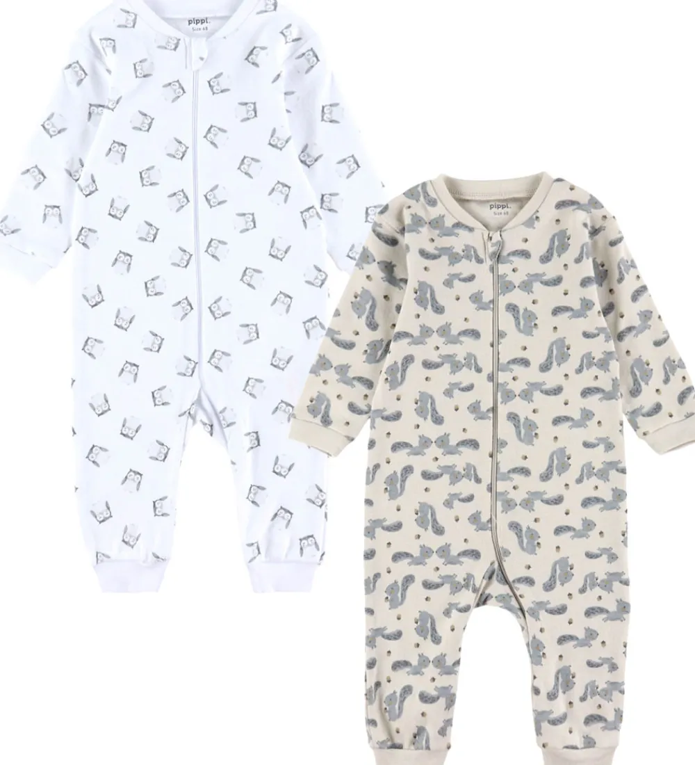 Børn Pippi Baby Heldragter|Heldragter - Natdragter - 2-pak - Rainy Day