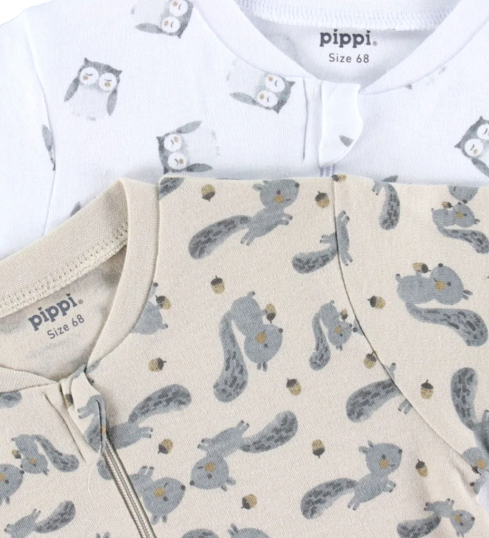 Børn Pippi Baby Heldragter|Heldragter - Natdragter - 2-pak - Rainy Day