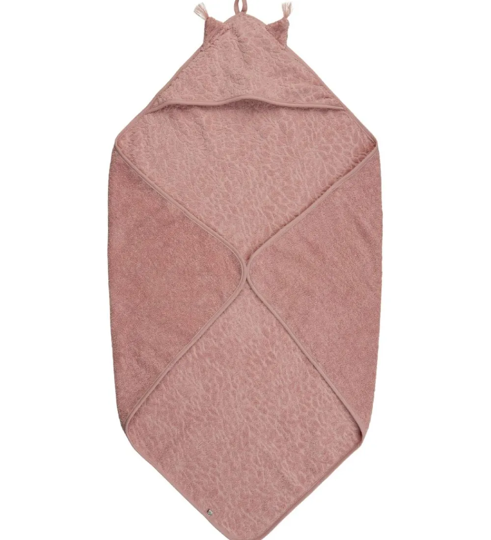 Pippi Baby Babyhåndklæde- Og Poncho|håndklæde - 83x83 cm - Misty Rose