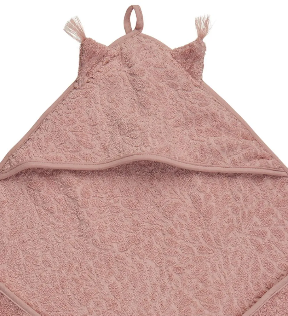 Pippi Baby Babyhåndklæde- Og Poncho|håndklæde - 83x83 cm - Misty Rose