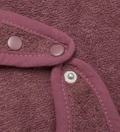 Pippi Baby Hagesmække|Pippi Hagesmæk - Frotté - Rose Brown m. Kat